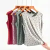 Camisetas Interiores Finas de Modal de Verano al por Mayor para Madres, Chalecos Estampados de Talla Grande para Mujeres Mayores, Sudaderas para Personas de Mediana Edad y Mayores