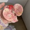 Pinza para el Cabello de Flor Rosa Dulce Orquídea Mariposa, Pinza de Pato, Accesorio para el Cabello de Flor Artificial, Pinza Lateral Horquilla de Orquídea, Adorno para el Cabello