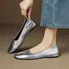 Primer Encuentro: Exquisitos y cómodos zapatos planos nuevos de mujer estilo francés, cómodos zapatos de abuela de suela blanda, zapatos pequeños de cuero
