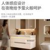 Lavabo de cerámica de gran diámetro combinación de mueble de baño lavabo grande lavabo cerámico integrado lavabo oceánico tamaño grande lavabo de vientre para baño