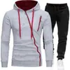 Nuevo Suéter para Hombre para Exterior Deportivo Casual con Cremallera Set
