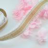 Ventas Directas de Fábrica Manualidades Navideñas de Boda Hechas a Mano Rollo de Encaje Cinta de Encaje de Doble Cara Rollo de Arpillera