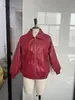 Jaqueta de Couro Sintético com Cadarço Retro Outono e Inverno Europeia e Americana para Mulheres, Casaco de PU com Gola Xale Moda Casual