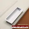 Manijas Empotradas Ocultas de Aleación de Zinc para Puertas Correderas, Puertas de Gabinete Cuadradas y Manijas Ocultas de Aluminio, Ventas Directas de Fábrica