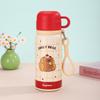 Taza Termo Creativa Nueva de Acero Inoxidable 316 con Alta Apariencia, Una Taza, Taza de Rebote para Tres Bebidas, Taza para Estudiantes con Popote y Cuerda