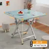 Mesa pequena mesa dobrável mesa de jantar tipo doméstico quarto de aluguel simples para comer mesa quadrada leve portátil mesa de barraca de rua