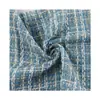 Tela de Cuadros con Hilo Dorado Estilo Chanel 410g Tweed Grueso en Stock Tela para Vestido Abrigo Trench Sencillo Otoño e Invierno