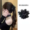 Elegante Pinza para Cola de Caballo con Pedrería, Pinza Banana Negra, Pinza Vertical para el Cabello para Mujeres, Pinza de Garra de Alta Gama para la Parte Posterior de la Cabeza, Nuevo Accesorio para el Cabello 2026