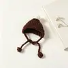 Gorro mini de punto lindo muñeco de peluche hilo atuendo accesorios de peluche tocado diy decoración de muñeca hecha a mano