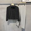 Camisa holgada de rayas negras de primavera y otoño 2022 para hombre, camisa informal de negocios de manga larga, camisa ajustada que no necesita planchado