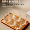 Pacote com 6 Copos Transparentes de Vidro Espesso Resistente ao Calor para Uso Doméstico, Copo de Chá, Copo para Leite, Suco, Cerveja