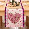 Amazon Novo Caminho de Mesa Dia dos Namorados Linho Toalha de Mesa Estampada Decoração de Casa Sofá Festa Decoração de Atmosfera Festiva
