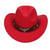 Sombreros para Hombre Transfronterizos, Sombreros Vaqueros Occidentales Europeos y Americanos, Sombreros de Jazz de Lana, Sombreros de Sol para Mujer para Exteriores, Sombreros Negros para Adultos