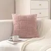 Almofada de Sofá de Pelúcia de Algodão Cor Sólida Transfronteiriça Almofada de Sofá Minimalista Moderna Decoração de Sala de Estar Almofada de Cabeceira