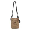 Bolso Pequeño y Ligero para Mujer 2026 Verano Nuevo Bolso Cruzado de Hombro Único Artístico Bolso Pequeño con Cordón Mini Bolso de Teléfono de Moda