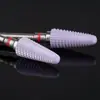 Nuevo cabezal de cerámica morada para maíz cabezal de esmalte de uñas removedor de uñas taladro para quitar uñas removedor de piel muerta broca para pretratamiento de uñas