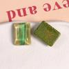 Corea del Sur pintura de tinta transparente floreciente pincelado pequeño rectangular diy accesorios de resina aretes horquilla material para funda de teléfono al por mayor