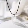 Fabricante de Joyería Zhuhang Venta al por Mayor Colgante Barroco de Piedra Natural Collar de Cuarzo Rosa Joyería Venta Caliente Transfronteriza