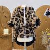 Roupas para Cães Pequenos e Médios, Outono e Inverno Estampa de Leopardo Acolchoadas, Roupas Quentes, Roupas de Cachorro Bonitas e Modernas