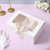 Simples estilo coreano 6-grãos 9-grãos Mini Pão Mu Si Cake Packaging Box Egg Yolk Cake Neve Mei Niang Caixa de embalagem