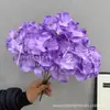 Flores Artificiales, Ramo de Hortensias de 5 Cabezas, Verano Interminable, 27 Piezas, Materiales Florales para Decoración de Bodas y Hogar, Flores de Cinco Cabezas