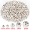 Chapado en Oro Real de 18K Platino Color Plata Grueso Conservador de Color Cuentas Espaciadoras de Cruz Horizontal de Flor Cuentas Facetadas Colgante Colgante Accesorios de Joyería DIY