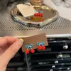 Corea del Sur Dongdaemun Globos de Amor Esmaltados de Colores Hebilla de Oreja de Perro Pendientes de Corazón Dulce y Femenino Pendientes Texturizados