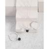 1094 K-Style Ins Nicho Diseño de Lujo Accesible Colgante de Anillo de Bola de Ágata Blanco y Negro Plata Esterlina S925 Anillo para Mujer