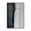 Pintura Decorativa de Pared para Pasillo Estilo Nórdico Blanco y Negro Pintura Colgante para Pared Trasera de Sofá de Sala de Estar Pintura Mural Simple Postmoderna para Mesita de Noche de Dormitorio
