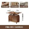 Mesa de centro plegable móvil de madera maciza estilo medieval para sala de estar, hogar, armario lateral para sofá, apartamento pequeño, mesa de centro elevable, mesa pequeña