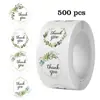 Adesivo em rolo multi-padrão transfronteiriço obrigado flor fofo adesivo de vedação etiqueta de decoração de casamento