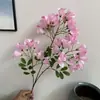 Jacaranda Simulado Venta al por Mayor Plantas Verdes de Ingeniería Flores Falsas Ramas Decorativas Patio Lila Accesorios para Fotografía de Bodas Azul y Morado