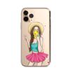 Comercio Exterior Nueva Personalidad Artística Carcasa para Teléfono Móvil de Niña iPhone16ProMax para Mujer Adecuada para Cubierta Protectora Apple 12