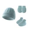2024 Gorro Transfronterizo para Bebé Gorro para Recién Nacido Gorro Fetal Gorro para Niño y Niña Guantes Botitas Set Europeo y Americano