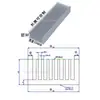 Perfis de Alumínio, Liga de Alumínio, Dissipadores de Calor, Roteamento, Placas de Vídeo, CPUs, LED, Chips Eletrônicos, Alta Potência, Conforme Desenhos