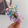Grampo de Cabelo Infantil Flor Estrelada Colorida, Mesmo Estilo de Liu Yifei, Acessório de Cabelo Super Fada, Presilha Lateral para Franja Infantil