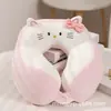Venta de Liquidación a Pérdida: Almohada de Felpa Kuromi Capybara Doble Joroba Forma de U para Cuello Almohada para Dormir