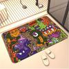Tapete de Chão Cartoon Halloween Transfronteiriço Lama de Diatomáceas Banheiro Cozinha Banheiro Antiderrapante Absorvente de Água Secagem Rápida Tapete de Pé Tapete de Porta