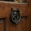 Manija de Puerta Creativa de Cabeza de Caballo de Hierro Fundido Retro Decoración de Pared Animal Manija de Puerta de Gabinete Minimalista Moderna