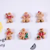 Novos Acessórios de Resina de Homem de Gengibre de Natal DIY Feitos à Mão para Presilhas de Cabelo, Acessórios de Cabelo, Chaveiros, Acessórios Decorativos Festivos