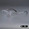 Armazón de Gafas Clásico de Negocios Ultraligero de Titanio para Hombre, Elegante y Sofisticado, para Miopía, Modelo 91356, Armazón de Gafas Danyang