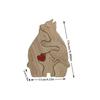 Rompecabezas Redondo de Madera Transfronterizo Popular de Amazon Set de Oso Madre e Hijo Adornos Artesanales