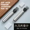 Rallador de cebolla de acero inoxidable, un cortador de verduras multihojas para el hogar, una herramienta de cocina para rebanar ajo y jengibre, un gadget versátil