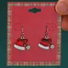 Pendientes de aleación con diseño de alce y copo de nieve, de estilo europeo y americano, con dibujos creativos, para Navidad.