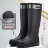 Botas de lluvia casuales impermeables, elásticas, para todas las estaciones, impermeables y antideslizantes, con forro de polar, estilos de media pantorrilla y alta para mujer para el invierno