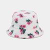 Ins nuevo estilo sombrero de pescador de flores pequeñas estilo japonés artístico fresco moda cálido sombrero para el sol viaje todo-combinable sombrero de cubo