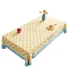 Mantel tipo crema, impermeable, a prueba de aceite, lavable, resistente al calor, tapete de mesa de PVC, nuevo modelo 2026, lujo ligero, sensación de alta gama, mantel para mesa de centro