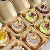 Caja de papel desechable para bento, ecológica, para hornear té de la tarde, tiramisú, queso vasco, hamburguesas