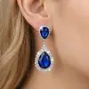 Amazon Europa Aretes de Gota de Agua Estilo Nuevo Moda Versátiles Exquisitos Diseño Simple Pendientes Largos Joyería para Mujer Regalo