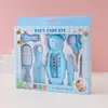 Kit de Cuidados com o Bebê Transfronteiriço com 7 Peças, Conjunto Combinado de Termômetro de Água, Cortador de Unhas e Pente de Segurança para Bebê, Aspirador Nasal